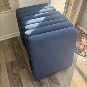 8 24x22 Bottom Replacement Cushions For Patio Outdoor Sunroom Furniture